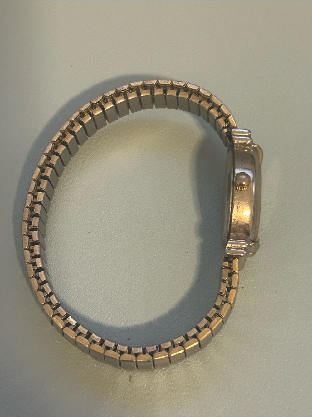 Vintage Advance Ladies Quartz Watch Silver Tone Stretch Band Oval Face - Picture 4 of 7